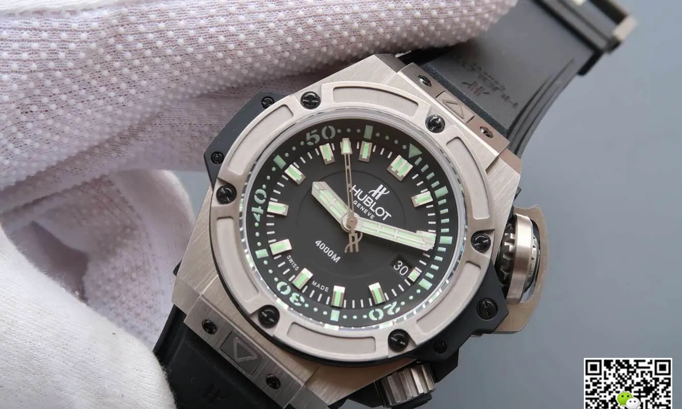 Hublot King Power Oceanographic 731.NX.1190.RX V6 Factory 1:1 Best Edition Replica Watch Black Strap